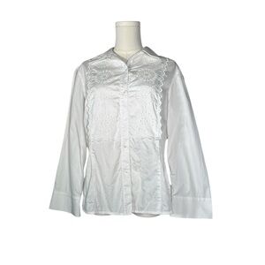 Jones New‎ York White Blouse Size Large
